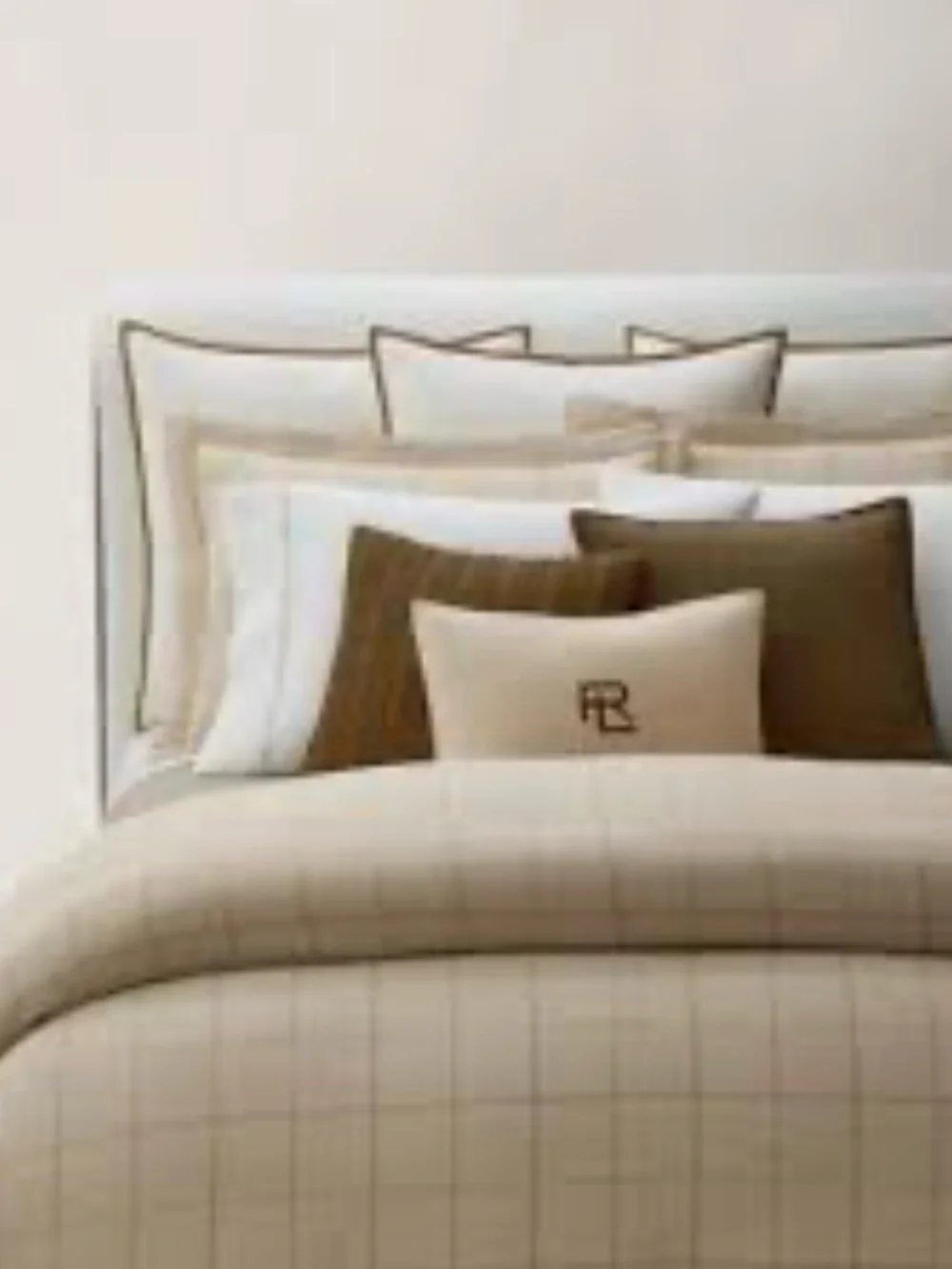 New Ralph Lauren Tyler Windowpane King Sham in 